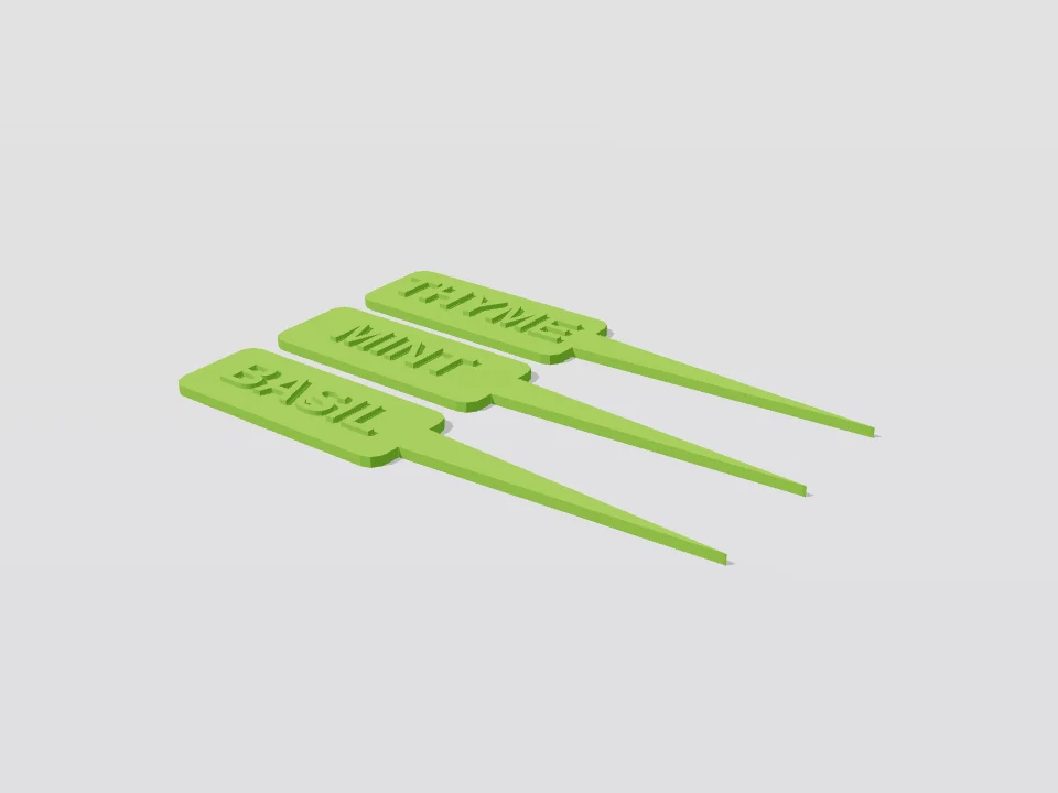 Étiquettes pour plantes